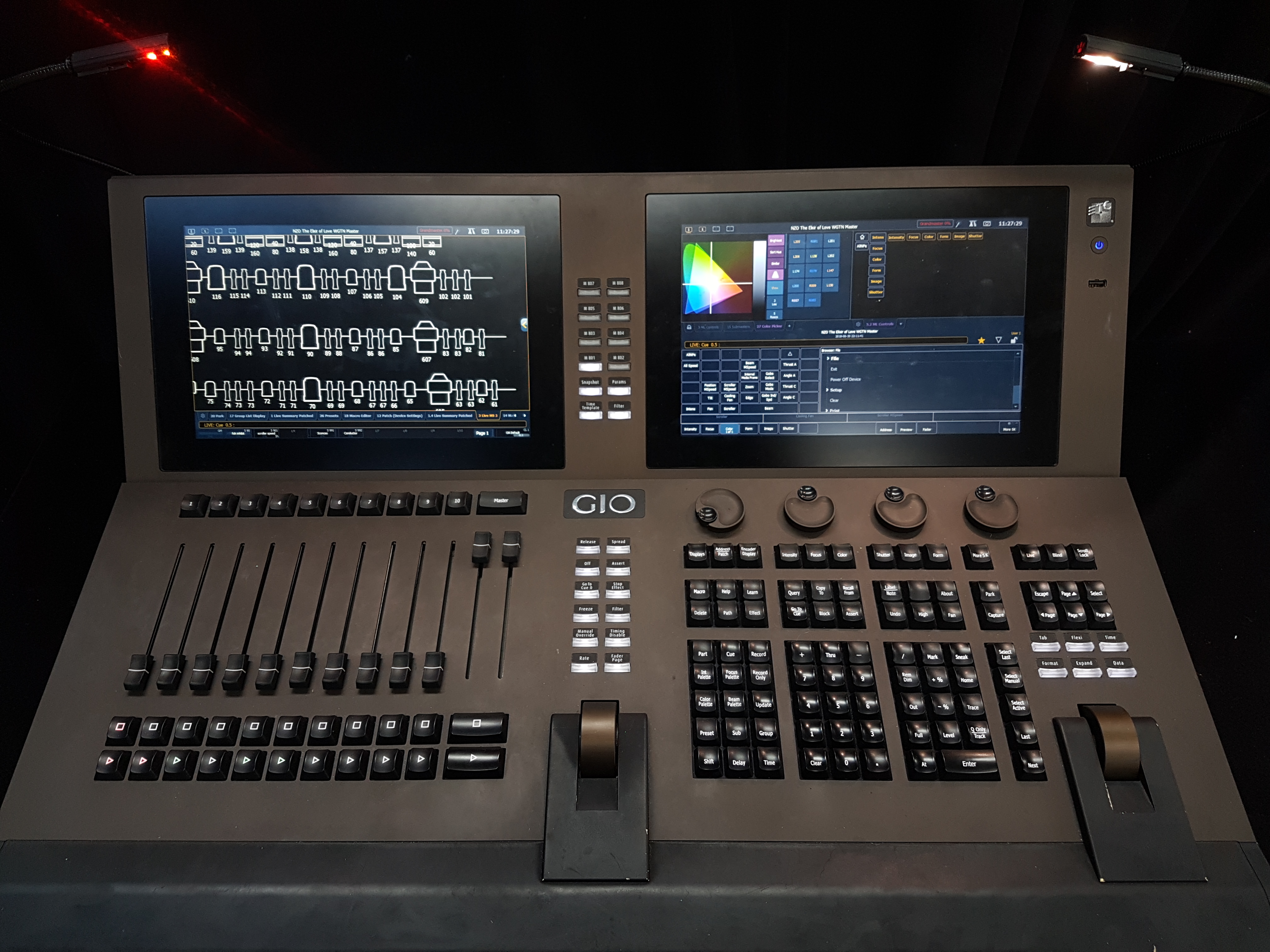 ETC ION XE20 and GIO theatre lighting consoles